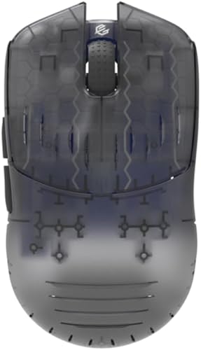 Miniatura 5 de GWolves HT-S2 - Mouse inalámbrico ligero para juegos, ~ 1.16 oz, informe 8K, baja latencia, PAW3395 26,000 CPI, CPU de alto rendimiento Nrf52840, 6