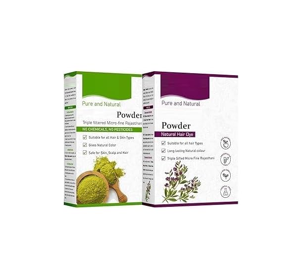 DIIX Naturals Indigo and Powder for Hair (400 Grams Total)