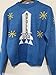 Danny Torrance Apollo 11 USA Youth Sweater - Kids Movie Costume & Everyday Wear - Moon Landing - Boys Blue - Youth XL