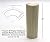 3/4" x 2 3/4" x 8" Poplar (Paint Grade) Hardwood Outside Radius Corner Base Block, Trim Molding (3)
