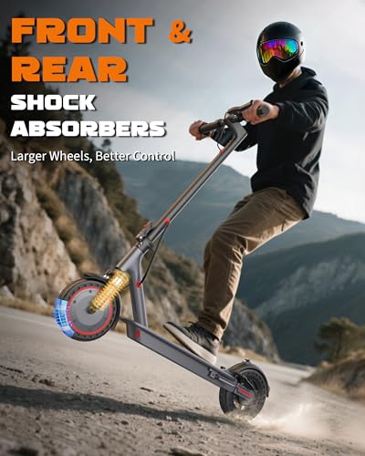 VOLPAM 10Inch Electric Scooter for Adult, Dual Suspension,
