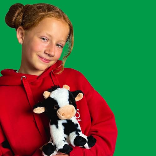 Deluxe Paws Plüsch, kuschelig, weich, Öko-Spielzeug, 100% recycelt (Kuh)