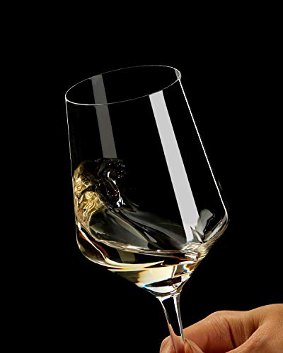 Red Wine Glasses Set of 6, Premium Crystal Wine Glasses Hand Blown, 15 oz,Thin Rim,Long Stem,Perfect for Red or White,Daily Use,Unique Wedding Anniversary or Birthday Gift - Image 3