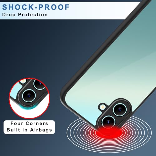 Image of CEDO Backcover for Samsung Galaxy A07 (4G) LTE / A07 (5G) / F70E | Camera Protection Bump Shockproof Edge | Ultra Hybrid Transparent Acrylic Clear TPU+PC Hard Backcase Cover (Black)
