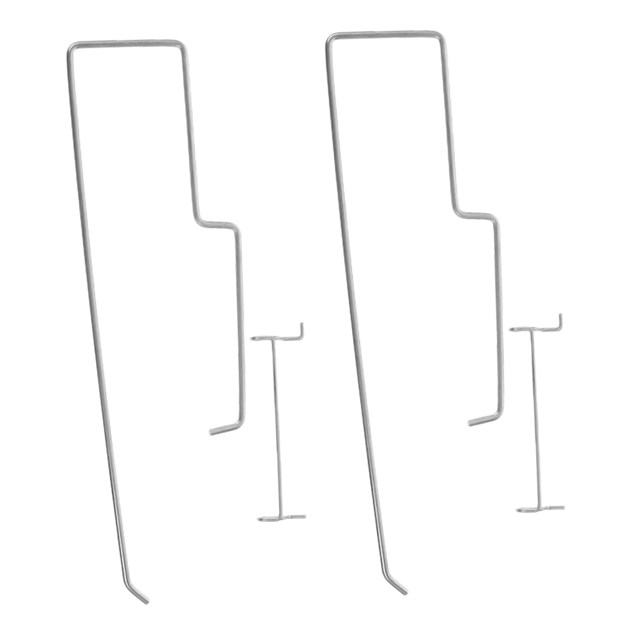 OKUMEYR Iron Pegboard Hooks Set Heavy Duty Wall Mount Paper Towel Holder Garage Kitchen Storage Organizer Easy Install Hooks