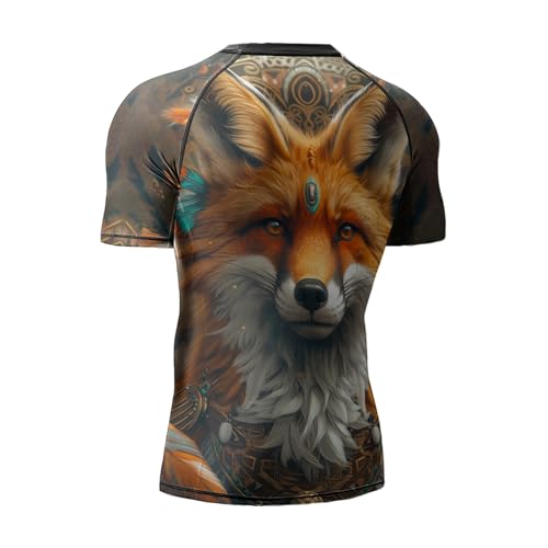 Compression Shirts Breathable Fabric Short Sleeve, BJJ Rash Guards for Men2