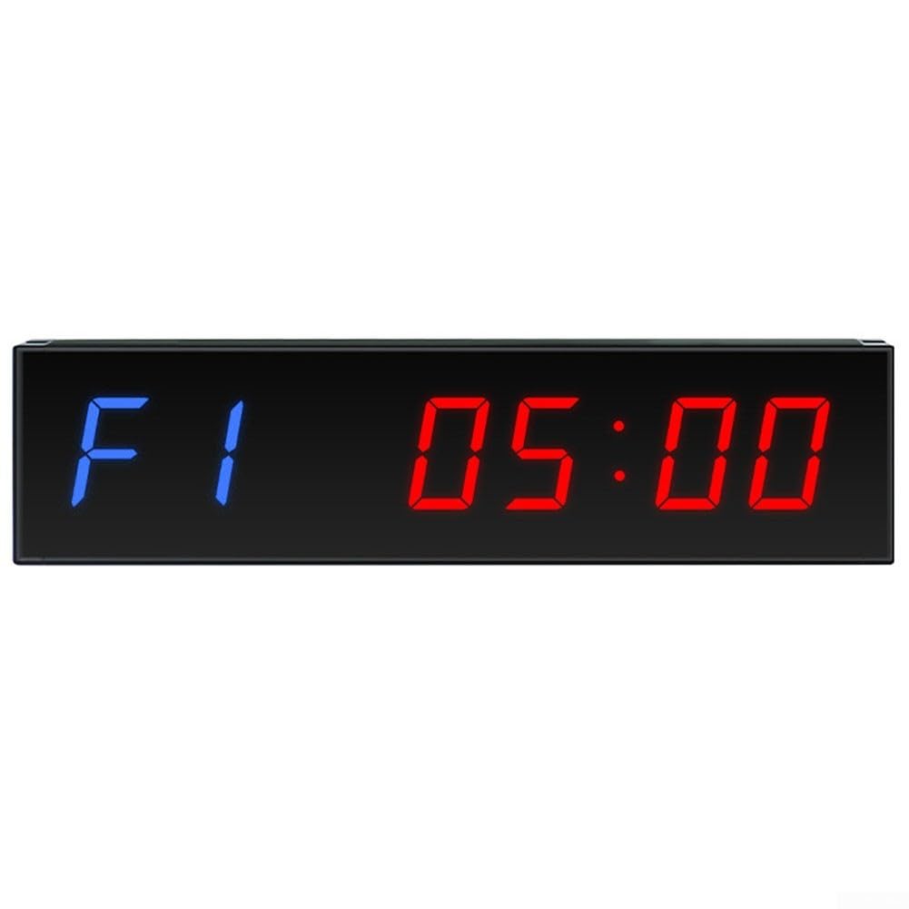 Reloj digital con temporizador de gimnasio LED de 1.5 pulgadas (LED azul)