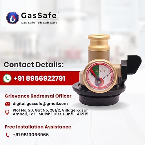 Image of INDIA'S Original Gas Cylinder Safety Device | Gas Leakage Detector | Gas Safe Device | 30% Gas Savings | 3-Year Warranty