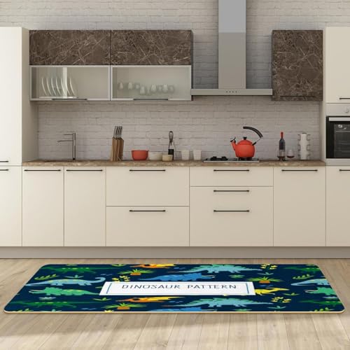 Alfombrillas de cocina para pasillo y lavandería VAPOKF, pack de dos alfombras de diseño 3