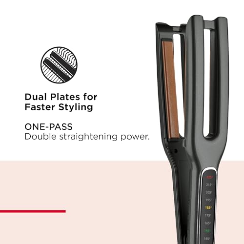 Plancha para cabello Revlon Double Straight Copper Ceramic miniatura 2