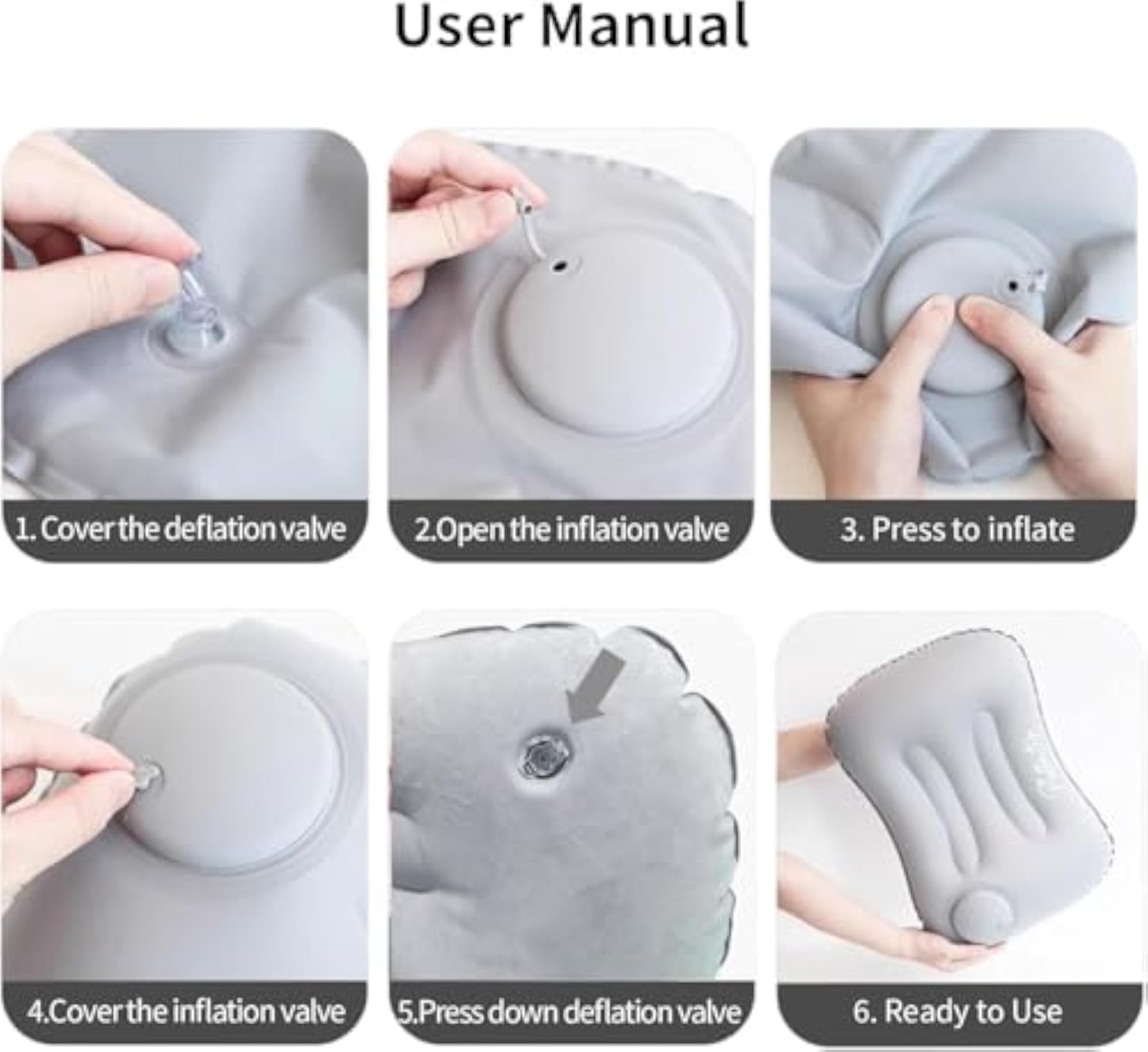 Ultralight Inflatable Pillow for Travel and Home Use