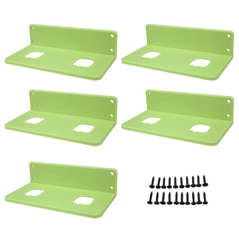 Tool Part for 5 Packs Tools Drill Mount Holder, for 18V Tool Holder Dock Hanger with 20 Screws Screwdriver Bit Holders
