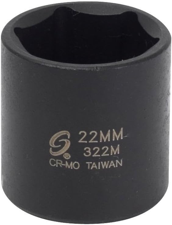 Sunex 322m 3/8-Inch Drive 22-Mm Impact Socket
