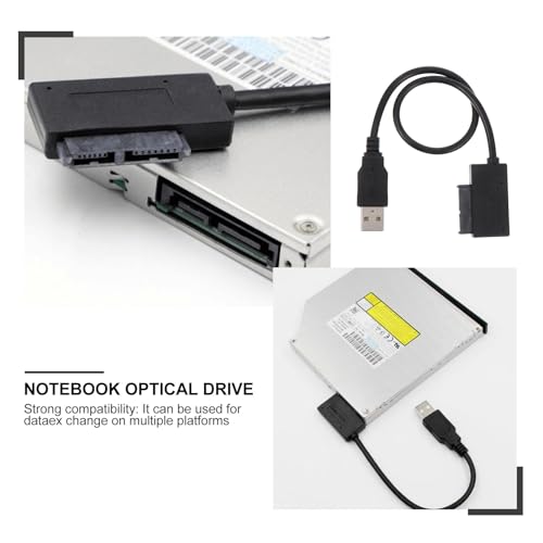 Cable adaptador Serial Ata a USB 2.0 para laptop y CD-ROM miniatura 7