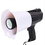 ABS material de aviación lucha anti-30w de alta potencia más apoyo hombre trueno grabación de 15 segundos energía de la batería de litio de ciclo más potente y más segura la linterna LED de alto y bajo volumen de ajuste más conveniente de transmisión de 500 metros más allá