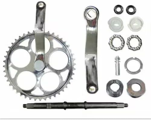 36T/44T Bicycle Wide Crank Assembly Kit 3pcs - 2 Stroke & 4 Stroke Gas Motorized Bicycle