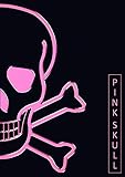  Pink Skull: gladium Notizbuch, DinA4, liniert, 104 Seiten, Totenkopf (schwarz/pink)