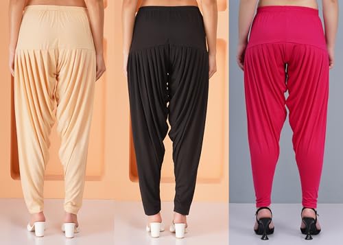 Image of Buy That Trendz Patiala Salwar for Women Relaxed Fit Viscose Patiyala Salwar Harem Bottom Pants