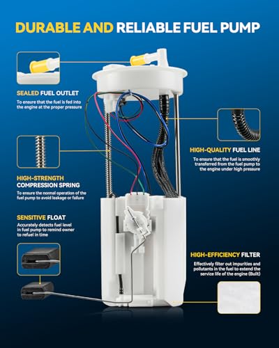 Image of PHILTOP Electric Fuel Pump Assembly FG1553 Fit for Honda Pilot