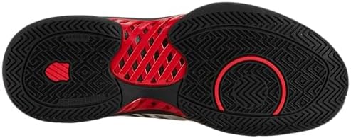 Tennisschoen K-Swiss Men Hypercourt Express 2 HB Bright White Stretch Limo High Risk Red
