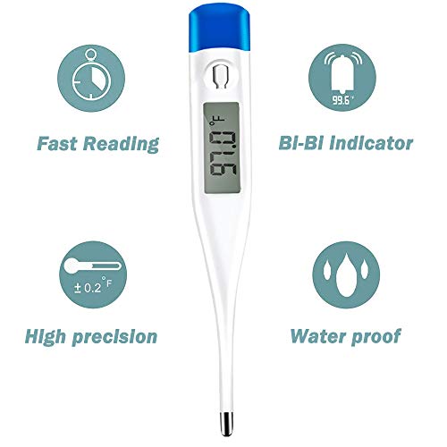 image for KMOOL Digital Tharmomitor For Any Ages, Measure Device with Large Lcd 