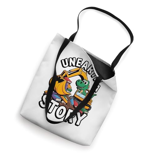 Bolsa tote Unearth A Story Dinosaur Summer Library Reading 2026 miniatura 2