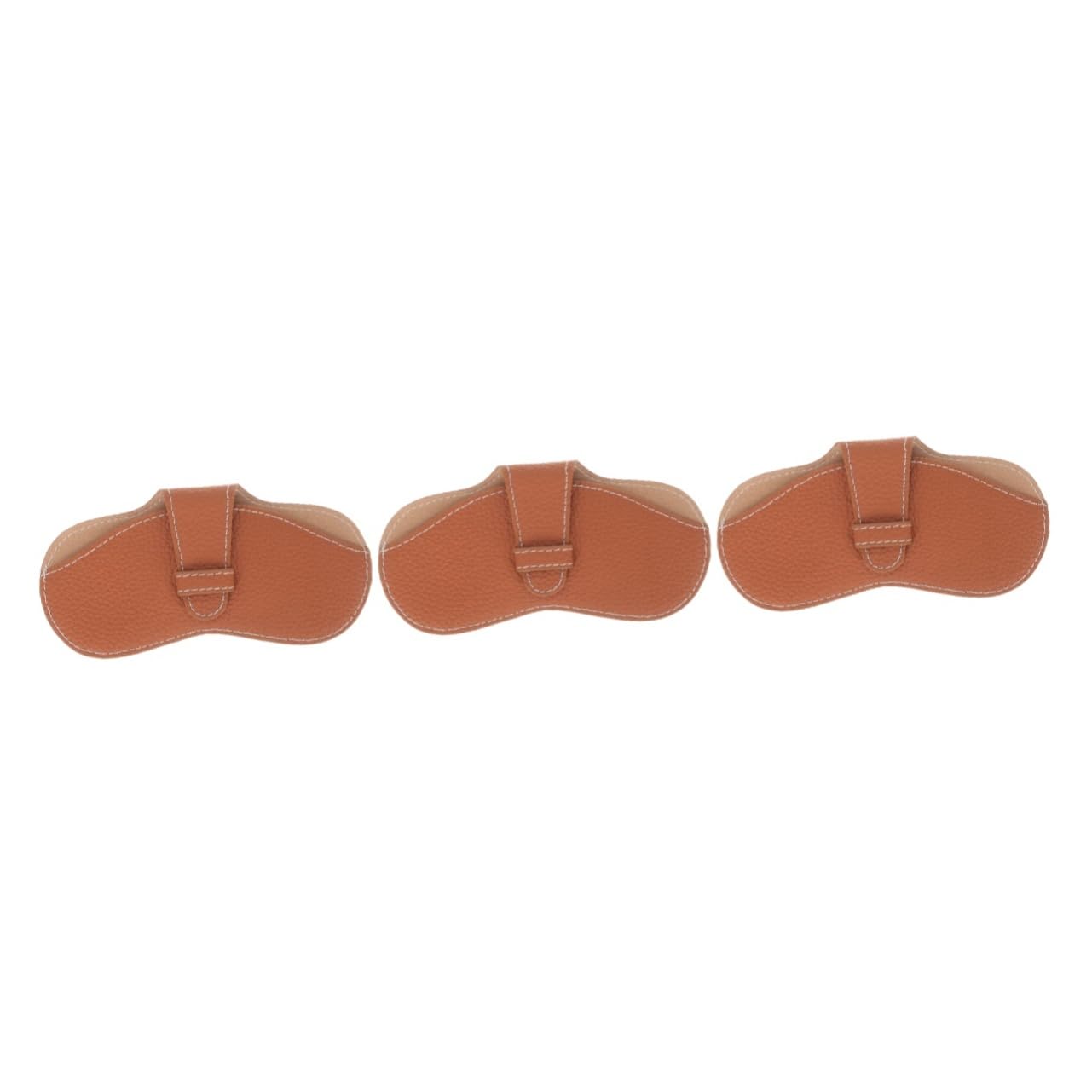 Ipetboom borsa per occhiali Astuccio custodia per occhiali sottile viaggio anti sunglasses borsetta custodia per occhiali portatile manicotto protettivo per occhiali pelle Brown