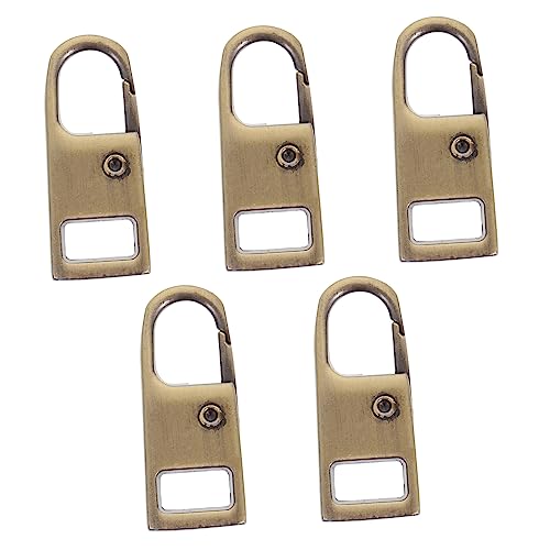 ARTIBETTER 5 Pcs Zipper Pullers Metal Repair Tabs Durable Replacement Zipper Pull Tabs for Backpacks Luggage Clothing Easy Installation for DIY Projects and Travel Accessories