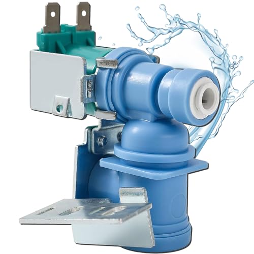 242252603 241803703 240519601 Water Pump Refrigerator lce Maker Water Inlet Valve Replacement Compatible with Frigidaire Kenmore, Solenoid Replace 241803701 AP5671756 218475600 Shut off Valve