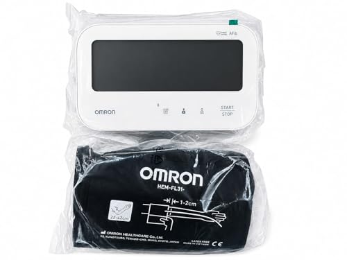 Image of Omron HEM-7194T1-FL Upper Arm Automatic Blood Pressure Monitor with AFib Detection, IntelliWrap 360 Accuracy Cuff, Large Display, without AC Adapter