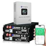 ECO-WORTHY Home Power Station Backup Power,10240Wh LiFePO4 Battery Support Communication、Bluetooth and WiFi,AC 5000W Inverter, 2Hr/5Hr Fast Charge,for Home Backup,Emergency,Solar System Components