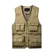 Produktbild HX fashion Angelweste Von Mittlerem Alter Und Von Im Freien Baumwollmaschenwerkzeugweste Bequeme Größen Mehrfachtaschen Fotografieweste (Farbe : : 175/L) Kleidung (Color : Khaki, Size : XL)