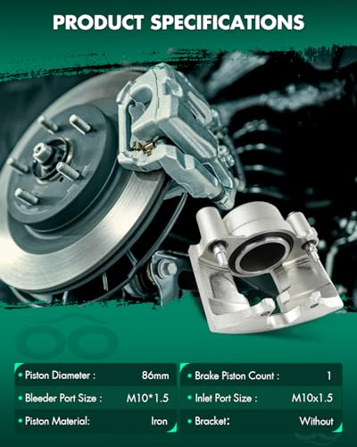 Image of SCITOO 184348 Front Left Disc Brake Caliper Fit For Chevrolet For C35 1995-2000,For GMC For K3500 1990-2000,For GMC For Savana 2500 2002,For GMC For Savana 3500 1996-2002, Single Piston