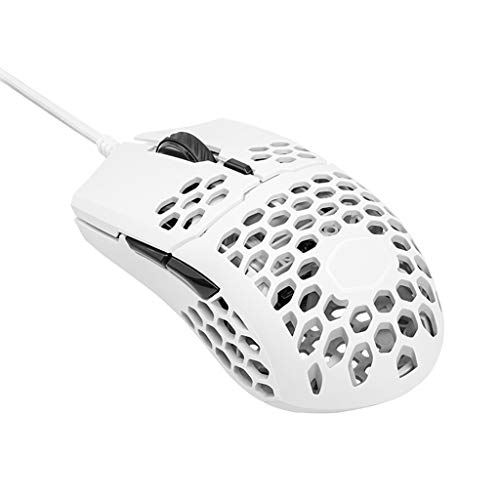 Irjdksd - Ratón para juegos (16000 DPI, sensor óptico hueco, carcasa de panal de abeja con cable