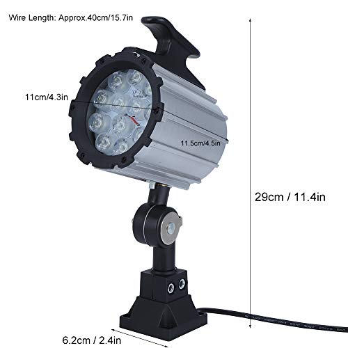Duokon LED Working Light 12W 24V Waterproof CNC Machine 12LED Working Light Lamps Short Arm Lighting for Industrial Tool - Image 2