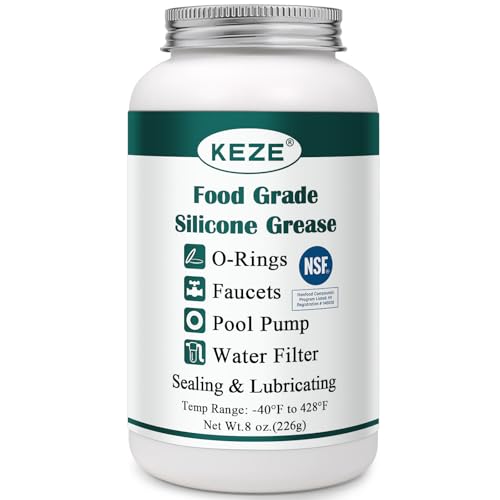 KEZE Pool Lube Food Grade Silicone Grease 8 OZ