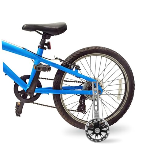 Ruedas de entrenamiento para bicicleta LIOOBO con luces LED intermitentes, estabilizadores resistentes al desgaste y ruedas de repuesto silenciosas para niños y bicicletas de equilibrio principiantes miniatura 5