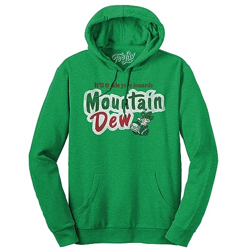 Amazon.com: Tee Luv Mountain Dew Hoodie - It'll Tickle Your