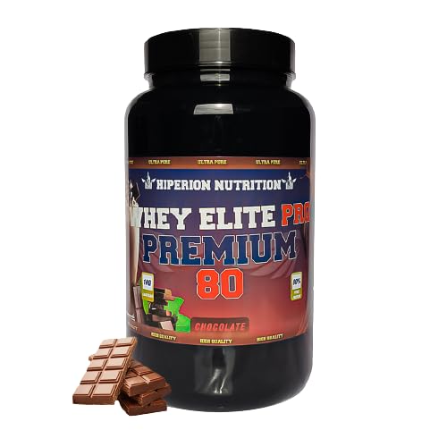 WHEY ELITE PRO 80 PREMIUM Concentrado de suero de leche de alta pureza | Con enzimas digestivas | Microfiltrado CFM | Aumenta masa muscular libre de grasa | 1.8kg+200gr GRATIS (Chocolate)