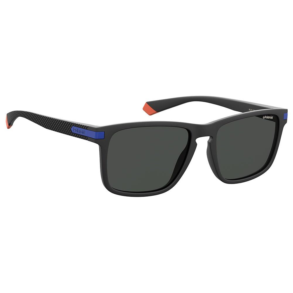 Polaroid Uniseks Pld 2088/S Okulary, Czarny/Pomarańczowy, 55 EU