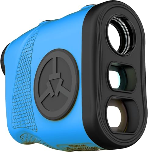 TecTecTec KLYR Golf Rangefinder with Slope, Belt Clip, Magnetic Holder. Laser Range Finder with 2022 Optics, high end case, Golf Ball Marker with Magnet.