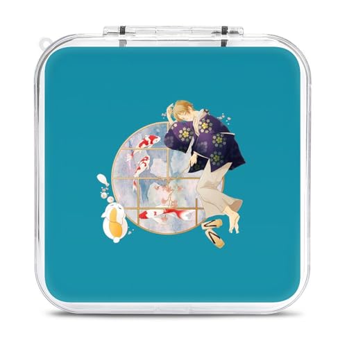 ニャンコ先生 夏目友人帳 Switch用ゲーム機用カセットケース イッチ保護カバー 収納バッグ Switch対応ハードケーススイッチ 防塵 防汚 防水 耐衝撃 12枚収納ジョイコン全面保護 着脱簡単