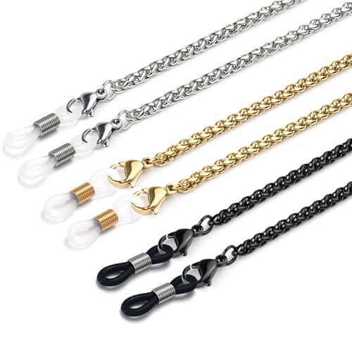 Image of Eyeglass Chain for Women Stylish,Stainless Steel Glasses Strap for Men Women,Eye Glasses Holders Around Neck