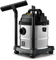 Electrolux Aspirador água pó função sopro compacto liquidos quimicos inox 1800W 20L total 15L util protetor termico GT20i 220V