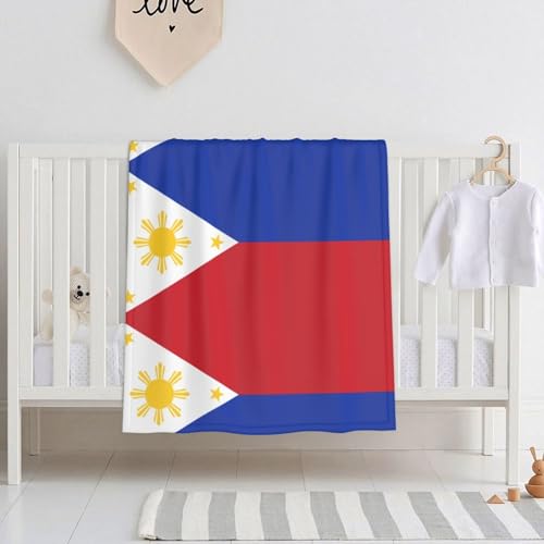 LPLSNWS Philippine Flag Baby Swaddle Blanket 30x40 inches