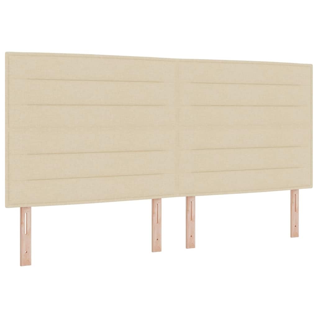 Lit à Ressorts avec Matelas Crème 200 x 200 cm Tissu,Meubles,Lits & Accessoires,Lits & Cadres de lit,96.03 kg-3340716
