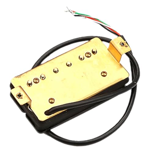 NOLITOY 6弦スチールダンボールギターデュアルピックアップgmc109 ダブルコイルピックアップ ダブルネックギターピックアップ フェーズ アコースティックギターのピックアップ 金属