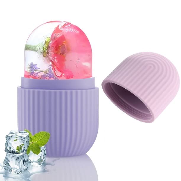 Doucce Ice Roller For Neck, Face & Eyes Massage, Reusable Facial Tool For Glowing & Tighten Skin - Multicolor