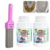HOMAITER Pumice Stone for Toilet Bowl Cleaning, Toilet Cleaner Limescale Remover, Calcium Buildup and Rust Suitable for Cleaning Toilet 2PCS + 1PCS Pumice Stone