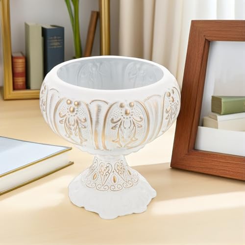 Pot de fleurs en fer blanc grand format avec jardinière décorative intérieur extérieur